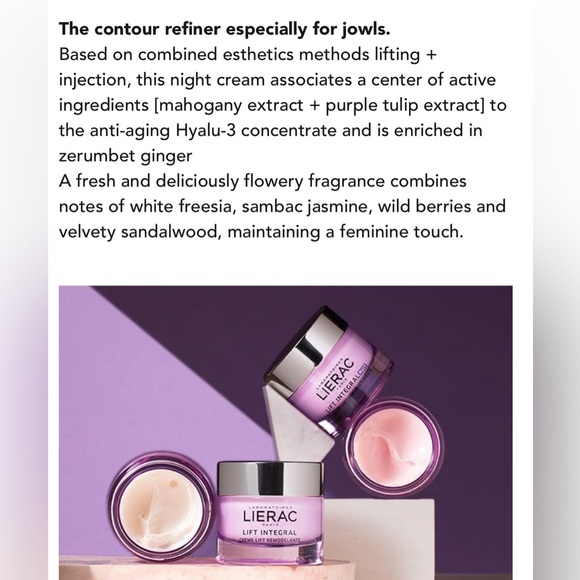 LIERAC LIFT INTEGRAL NIGHT‎ RESTRUCTURING LIFT CREAM 50ml (1.69fl oz) - Picture 3 of 12